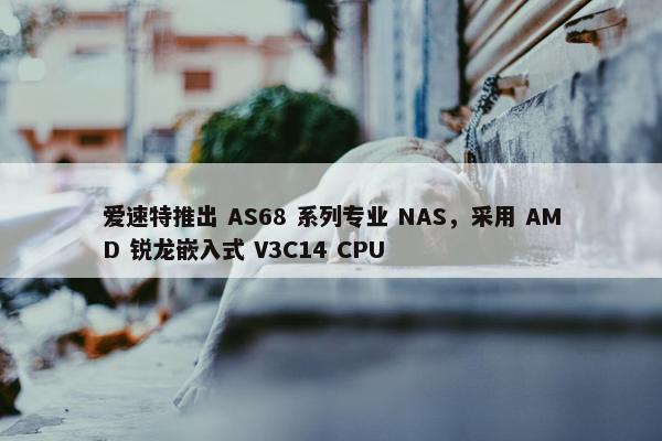 爱速特推出 AS68 系列专业 NAS，采用 AMD 锐龙嵌入式 V3C14 CPU